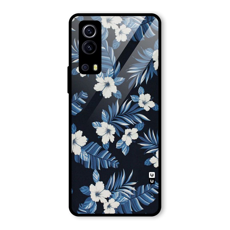 Aesthicity Floral Glass Back Case for Vivo iQOO Z3