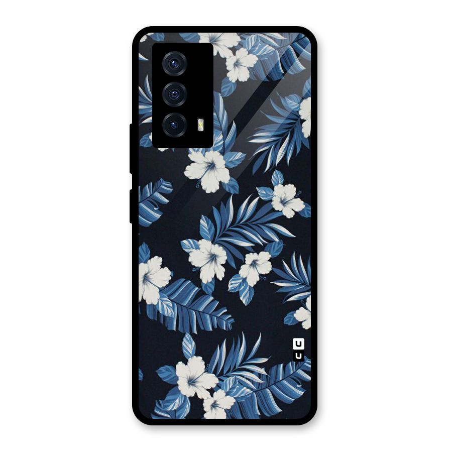 Aesthicity Floral Glass Back Case for Vivo iQOO Z5