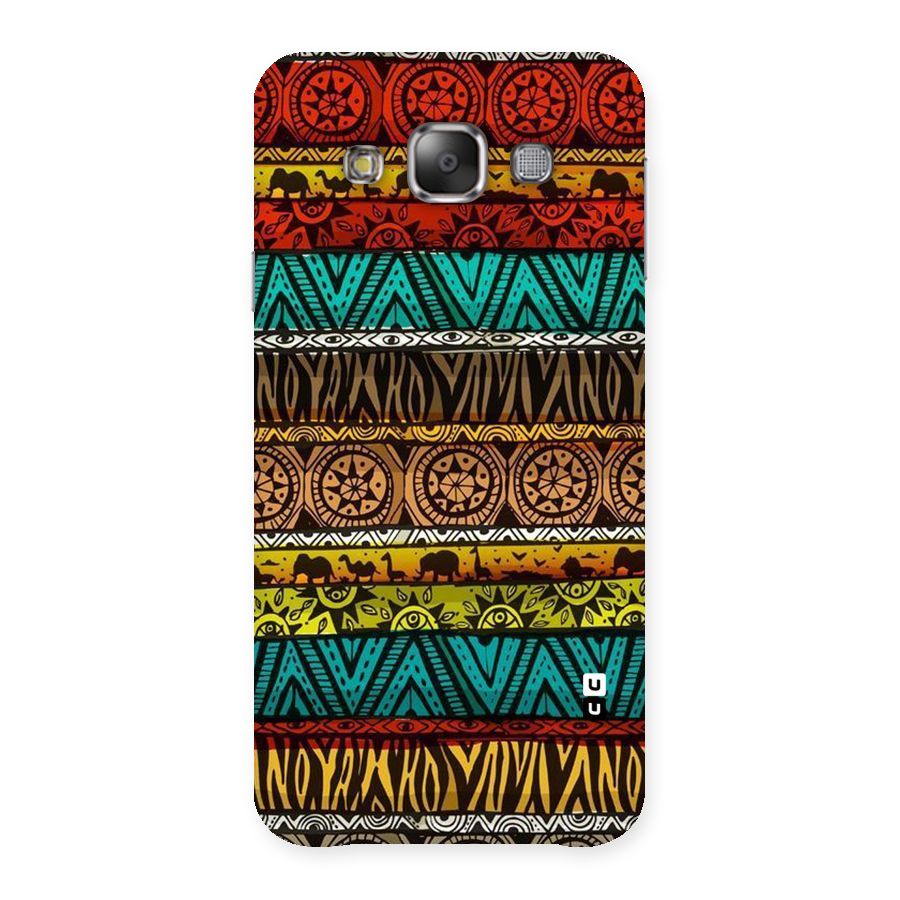 African Design Pattern Back Case for Galaxy E7