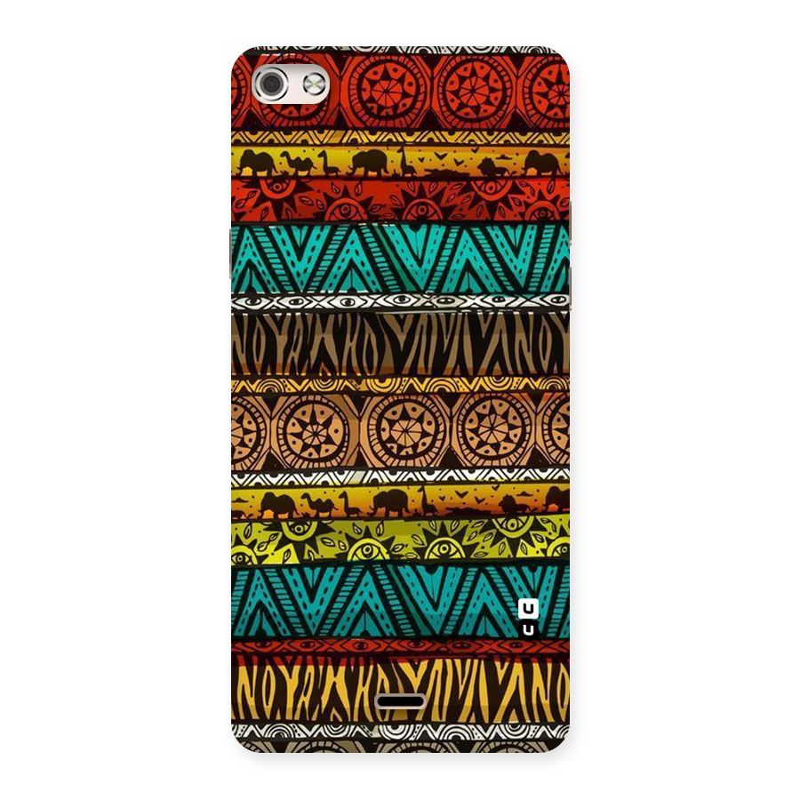 African Design Pattern Back Case for Micromax Canvas Silver 5