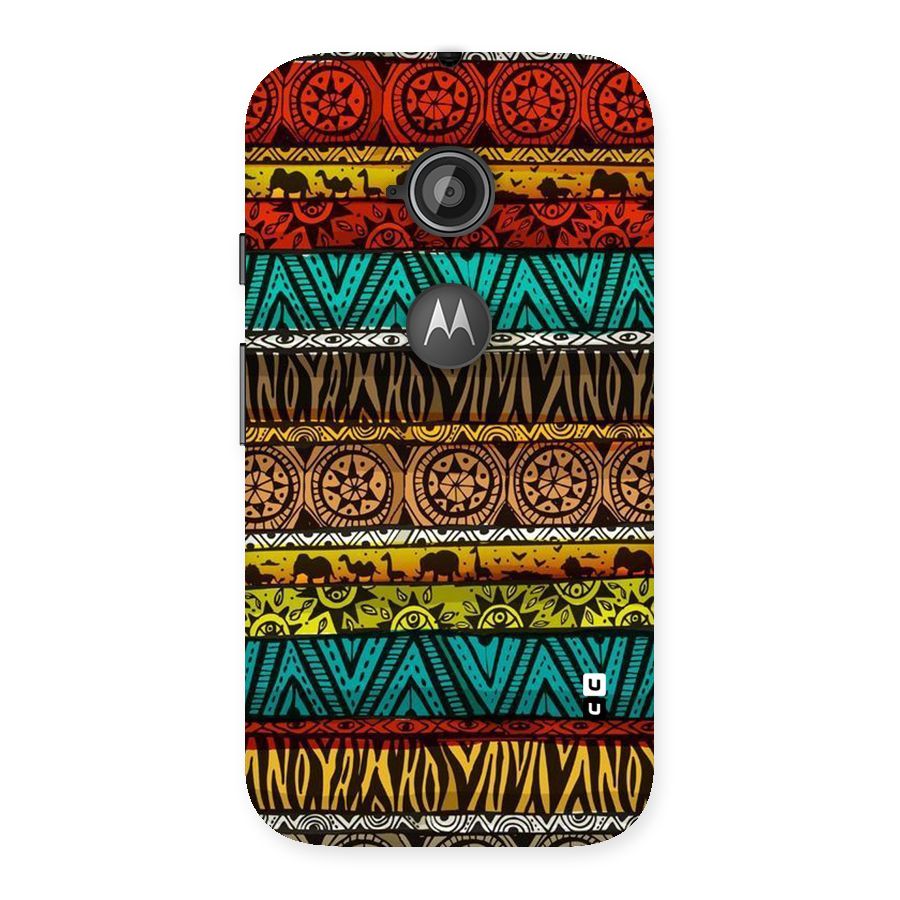 African Design Pattern Back Case for Moto E 2nd Gen