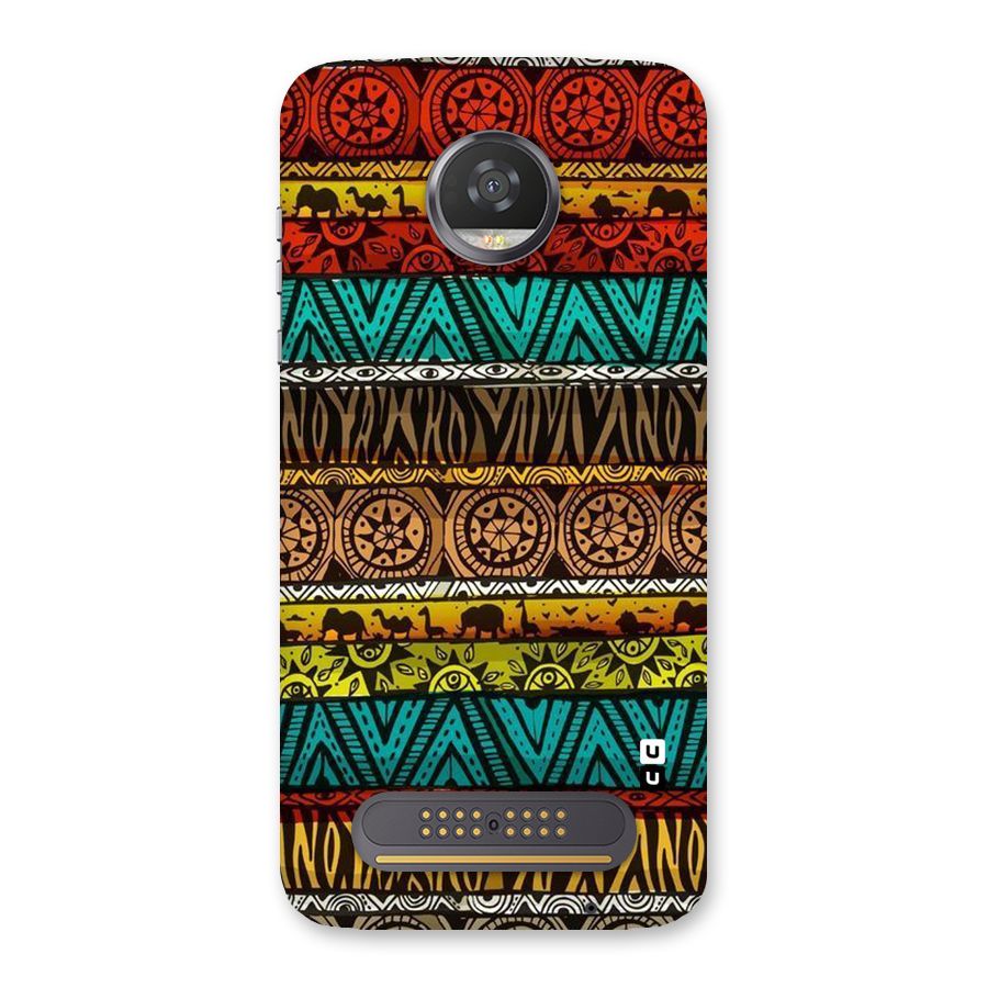 African Design Pattern Back Case for Moto Z2 Play