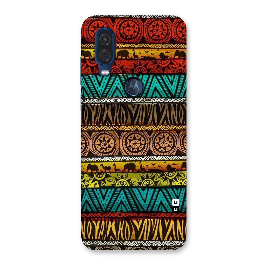 African Design Pattern Back Case for Motorola One Vision