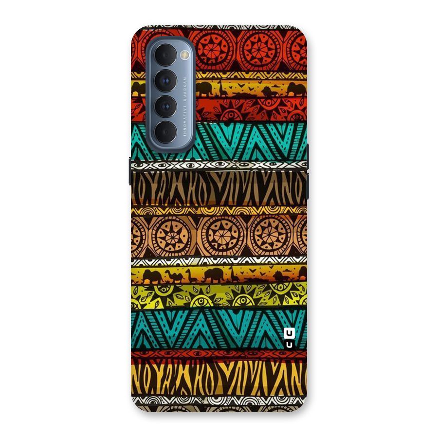 African Design Pattern Back Case for Reno4 Pro
