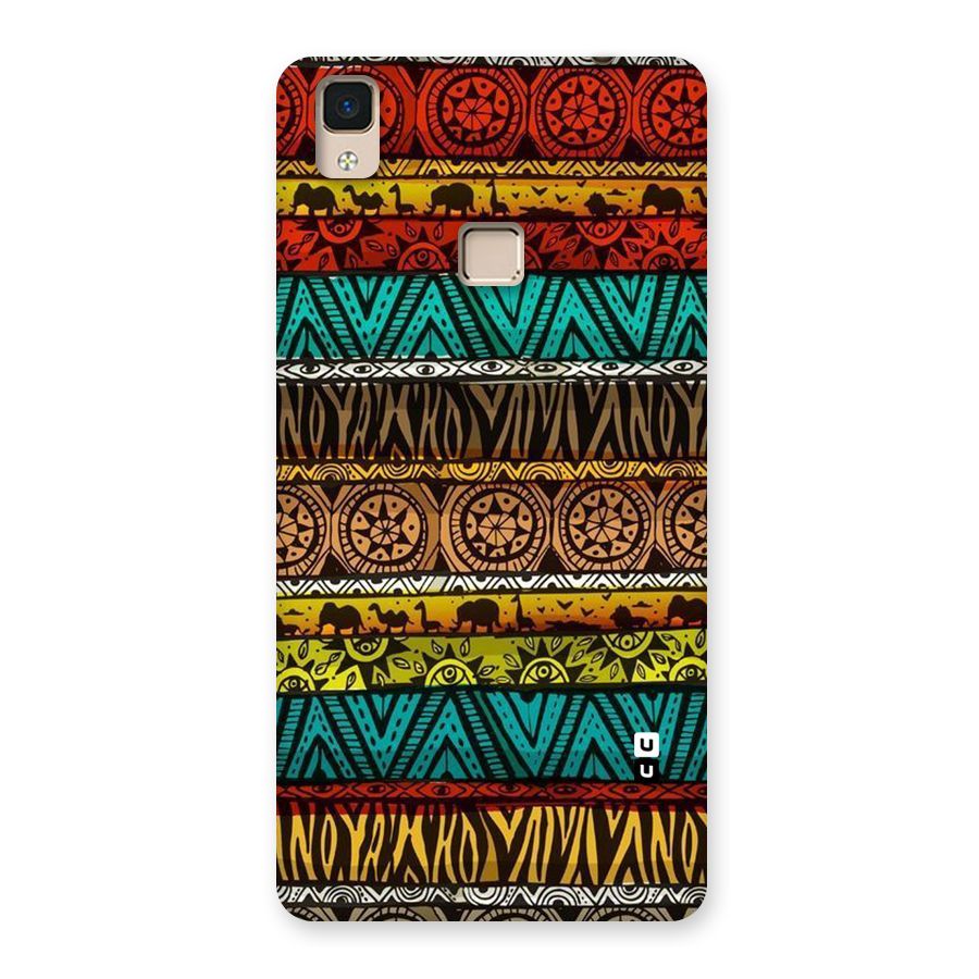 African Design Pattern Back Case for V3 Max