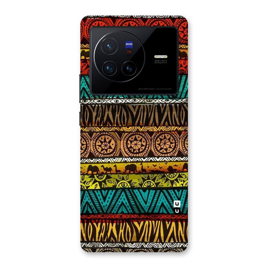 African Design Pattern Back Case for Vivo X80