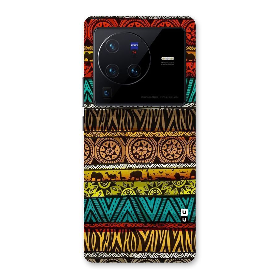 African Design Pattern Back Case for Vivo X80 Pro