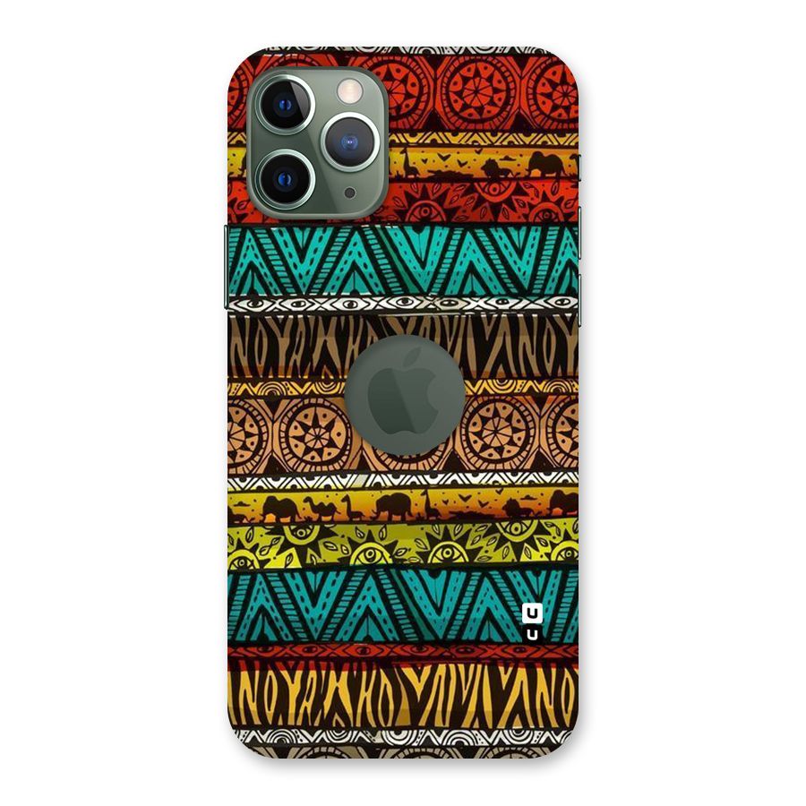 African Design Pattern Back Case for iPhone 11 Pro Logo  Cut