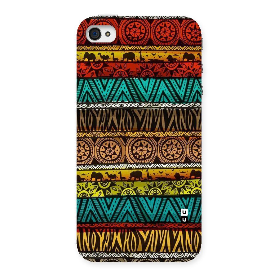 African Design Pattern Back Case for iPhone 4 4s