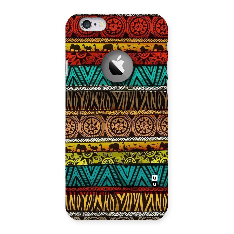 African Design Pattern Back Case for iPhone 6 Logo Cut