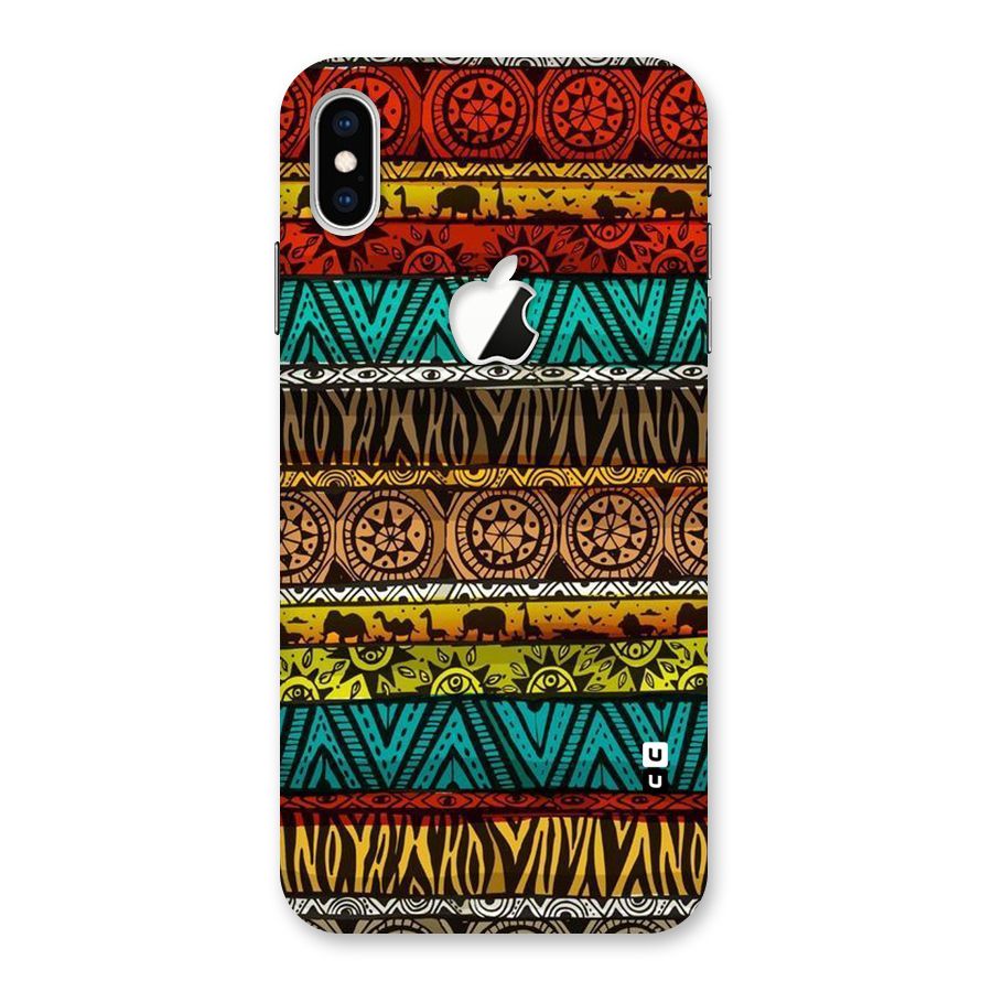 African Design Pattern Back Case for iPhone XS Max Apple Cut
