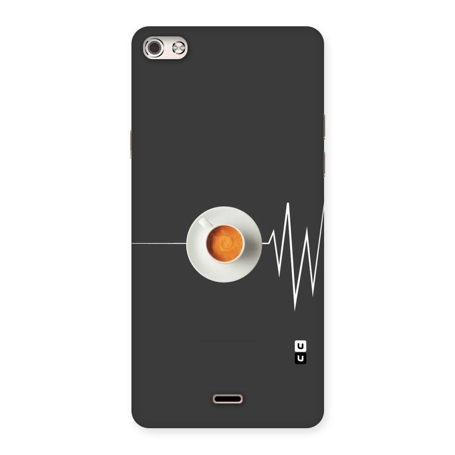 After Coffee Back Case for Micromax Canvas Silver 5