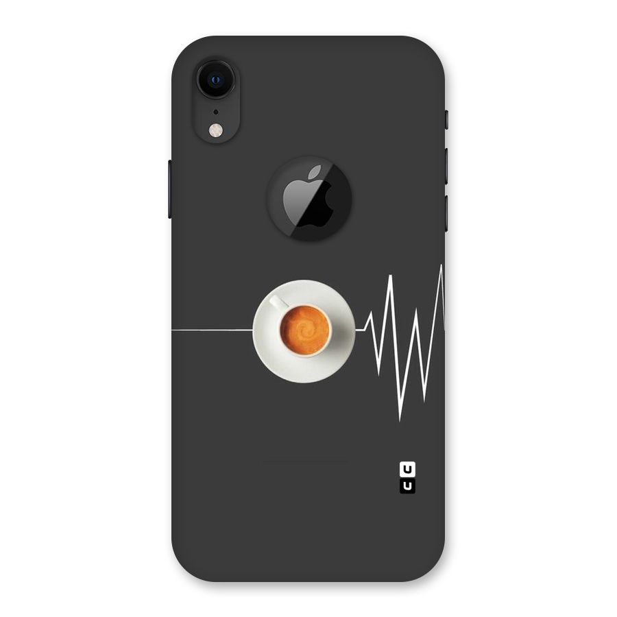 After Coffee Back Case for iPhone XR Logo Cut