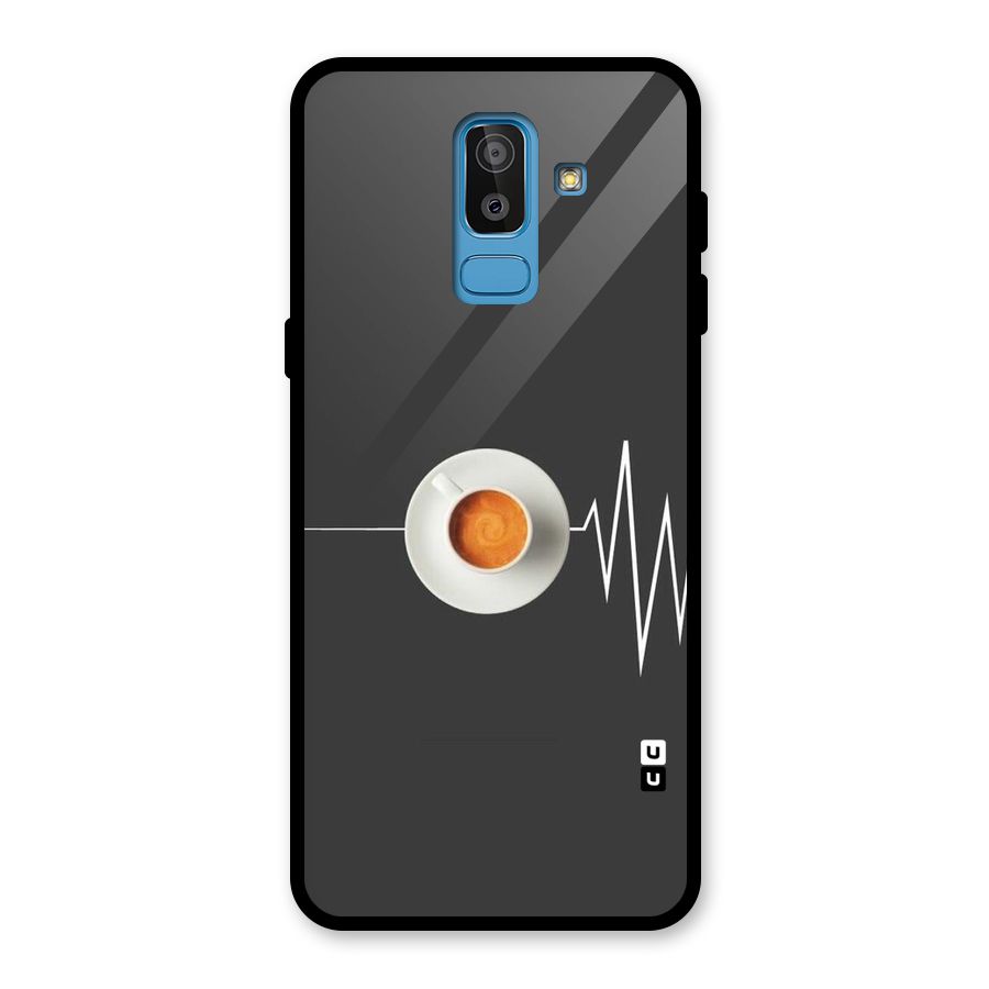 After Coffee Glass Back Case for Galaxy J8