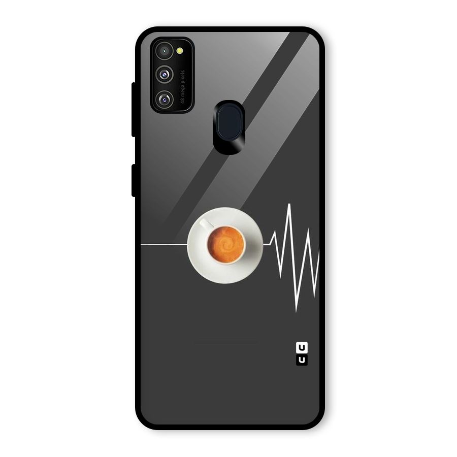 After Coffee Glass Back Case for Galaxy M30s