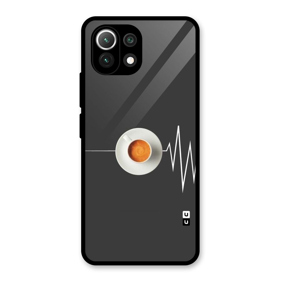 After Coffee Glass Back Case for Mi 11 Lite