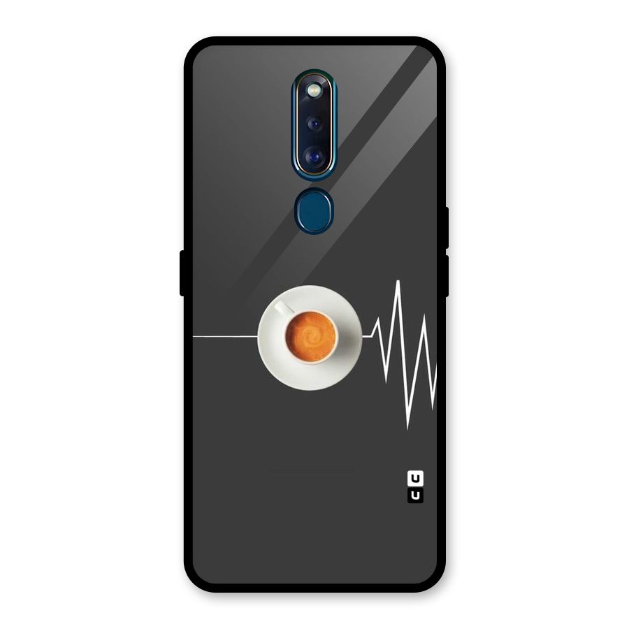 After Coffee Glass Back Case for Oppo F11 Pro