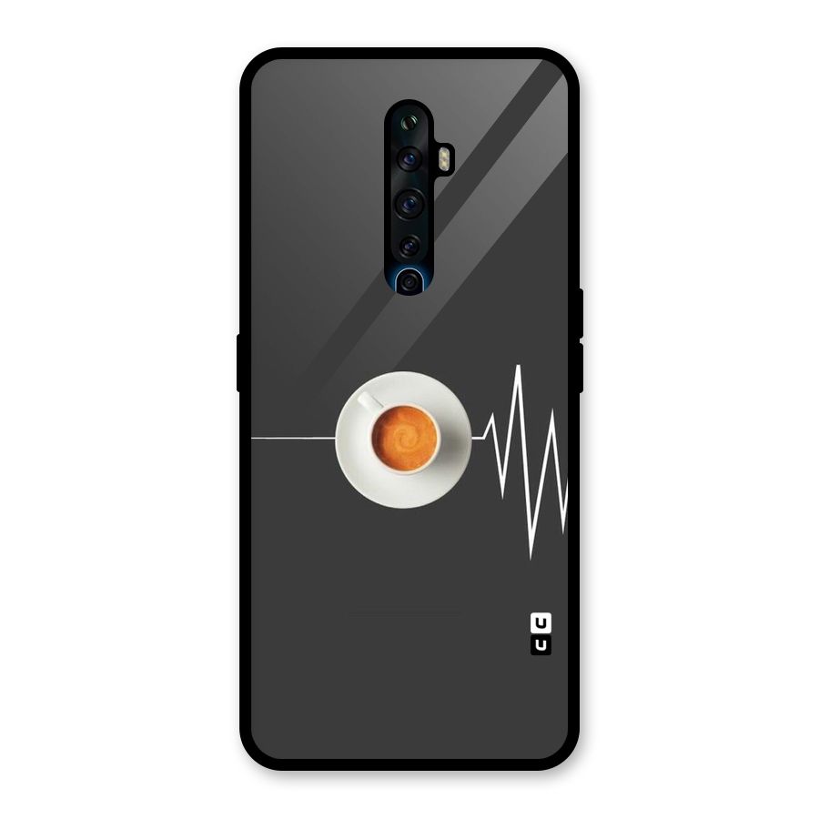 After Coffee Glass Back Case for Oppo Reno2 F