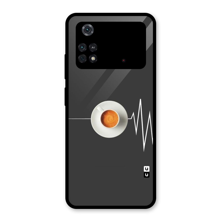 After Coffee Glass Back Case for Poco M4 Pro 4G