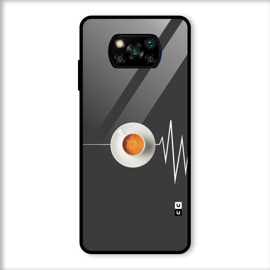 After Coffee Glass Back Case for Poco X3