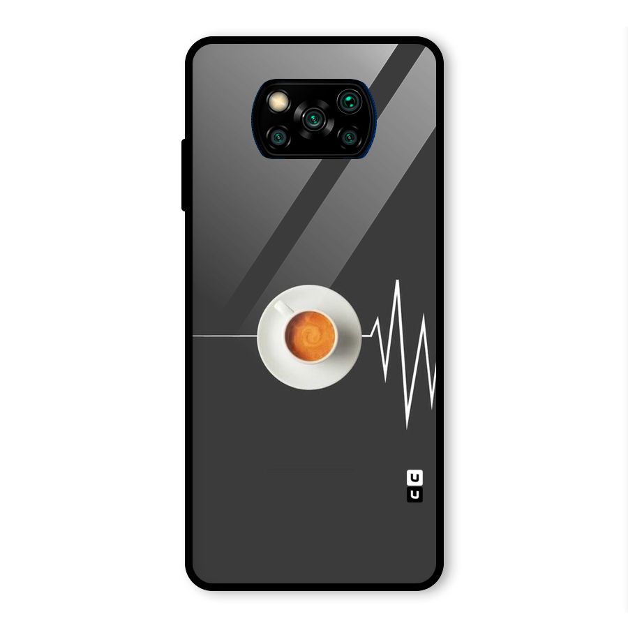 After Coffee Glass Back Case for Poco X3 Pro