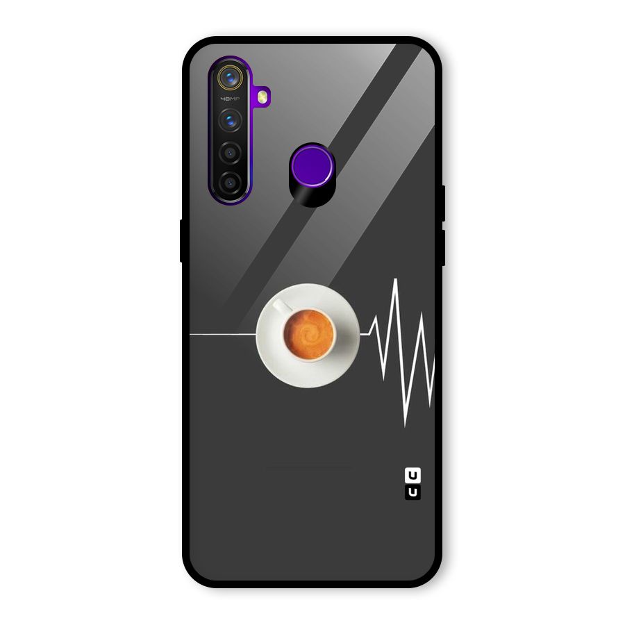 After Coffee Glass Back Case for Realme 5 Pro