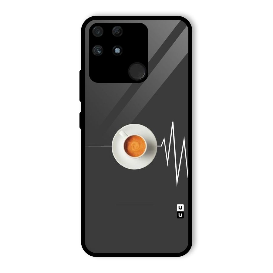 After Coffee Glass Back Case for Realme Narzo 50A