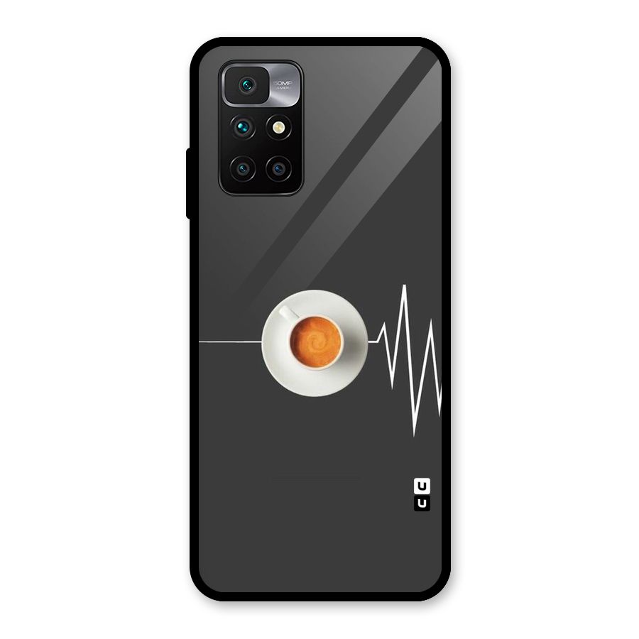 After Coffee Glass Back Case for Redmi 10 Prime