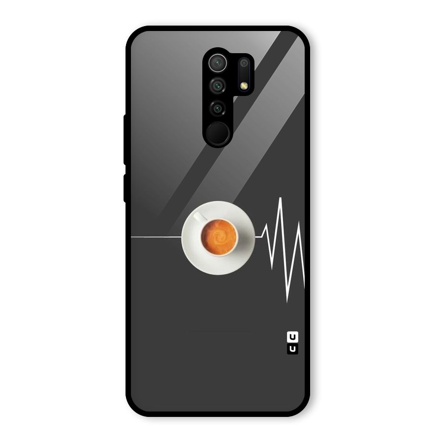 After Coffee Glass Back Case for Redmi 9 Prime