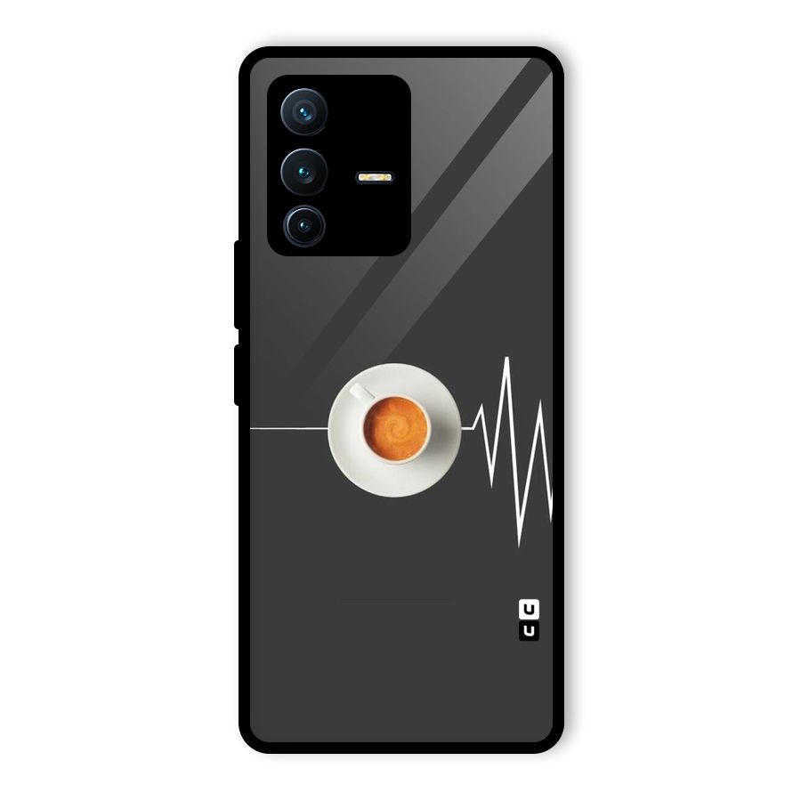 After Coffee Glass Back Case for Vivo V23 Pro