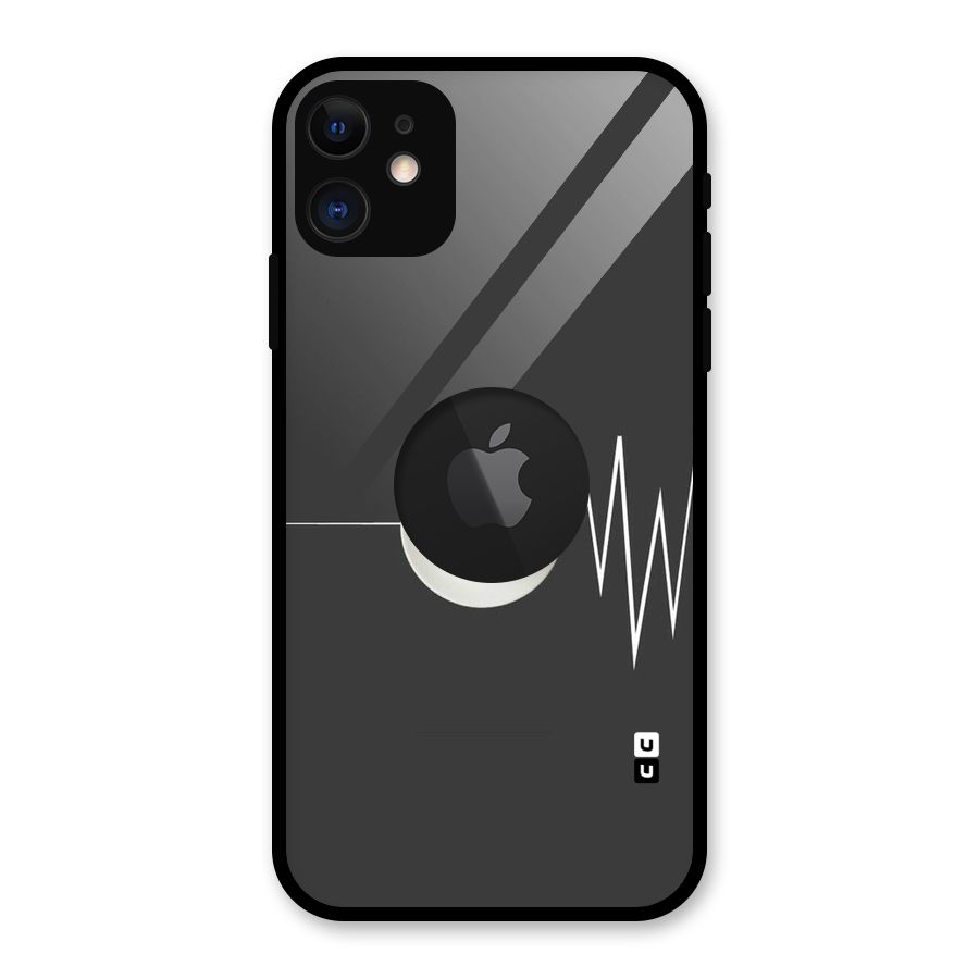 After Coffee Glass Back Case for iPhone 11 Logo Cut
