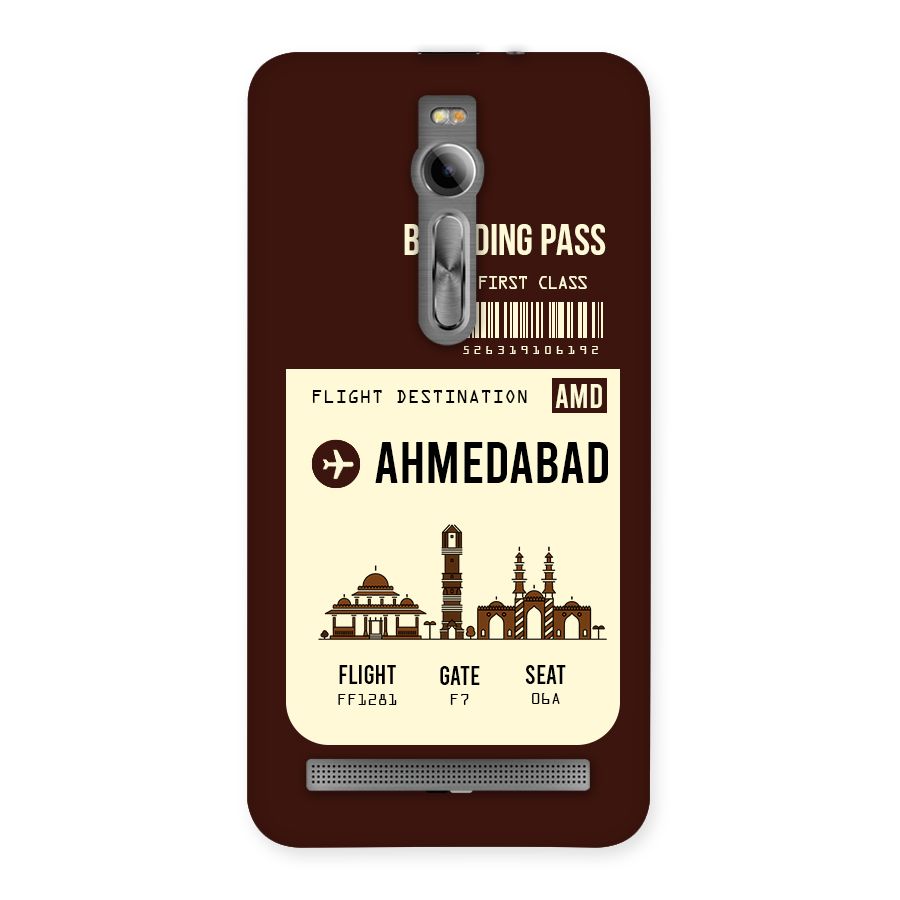 Ahmedabad Boarding Pass Back Case for Asus Zenfone 2