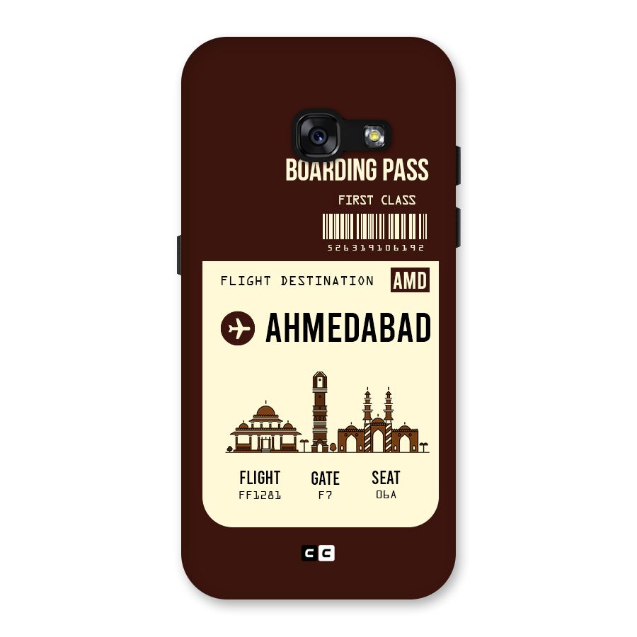 Ahmedabad Boarding Pass Back Case for Galaxy A3 (2017)