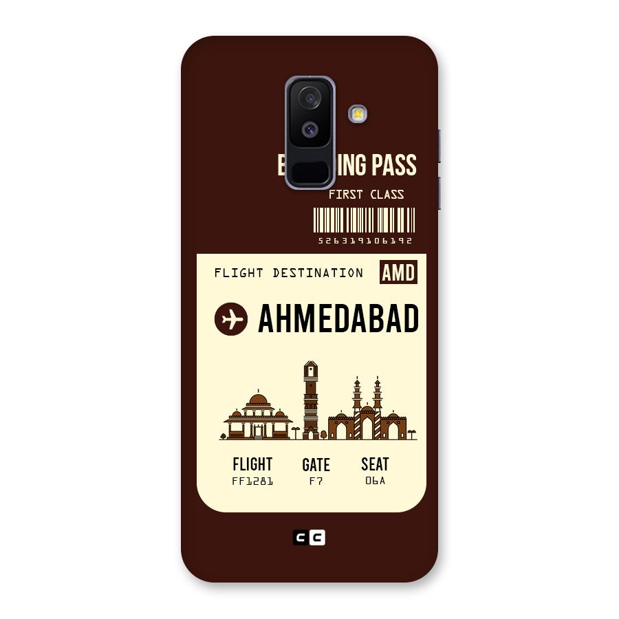 Ahmedabad Boarding Pass Back Case for Galaxy A6 Plus