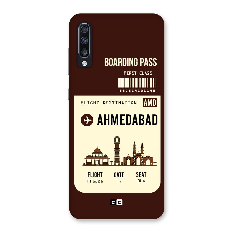 Ahmedabad Boarding Pass Back Case for Galaxy A70