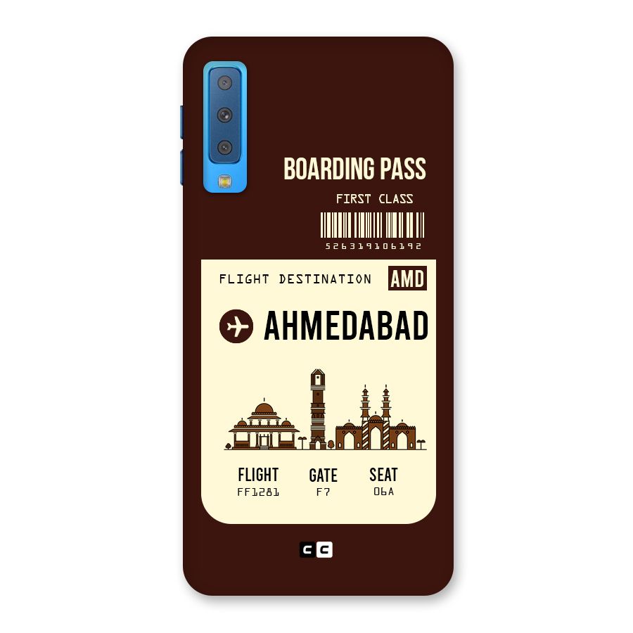 Ahmedabad Boarding Pass Back Case for Galaxy A7 (2018)