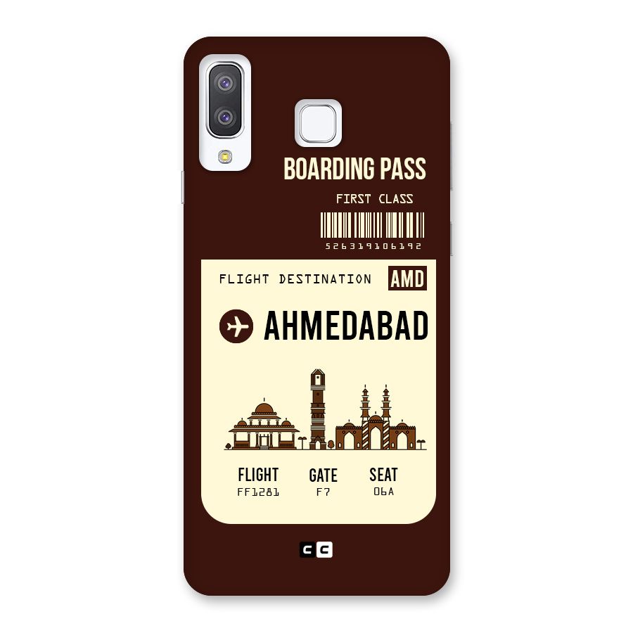 Ahmedabad Boarding Pass Back Case for Galaxy A8 Star