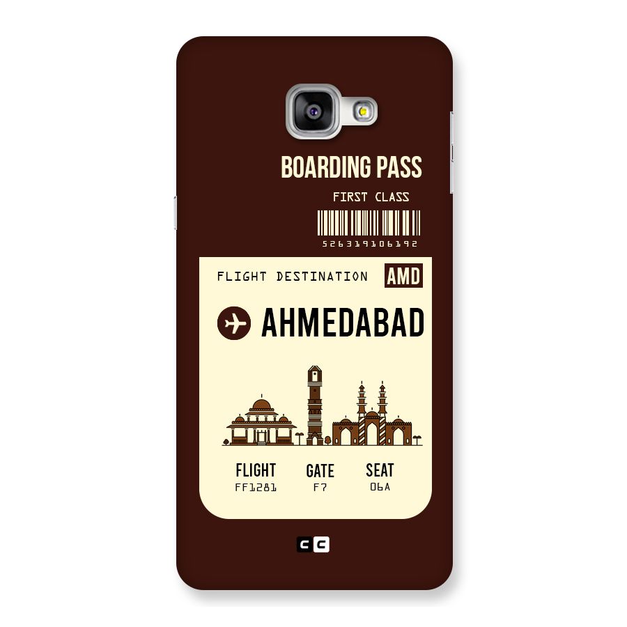 Ahmedabad Boarding Pass Back Case for Galaxy A9