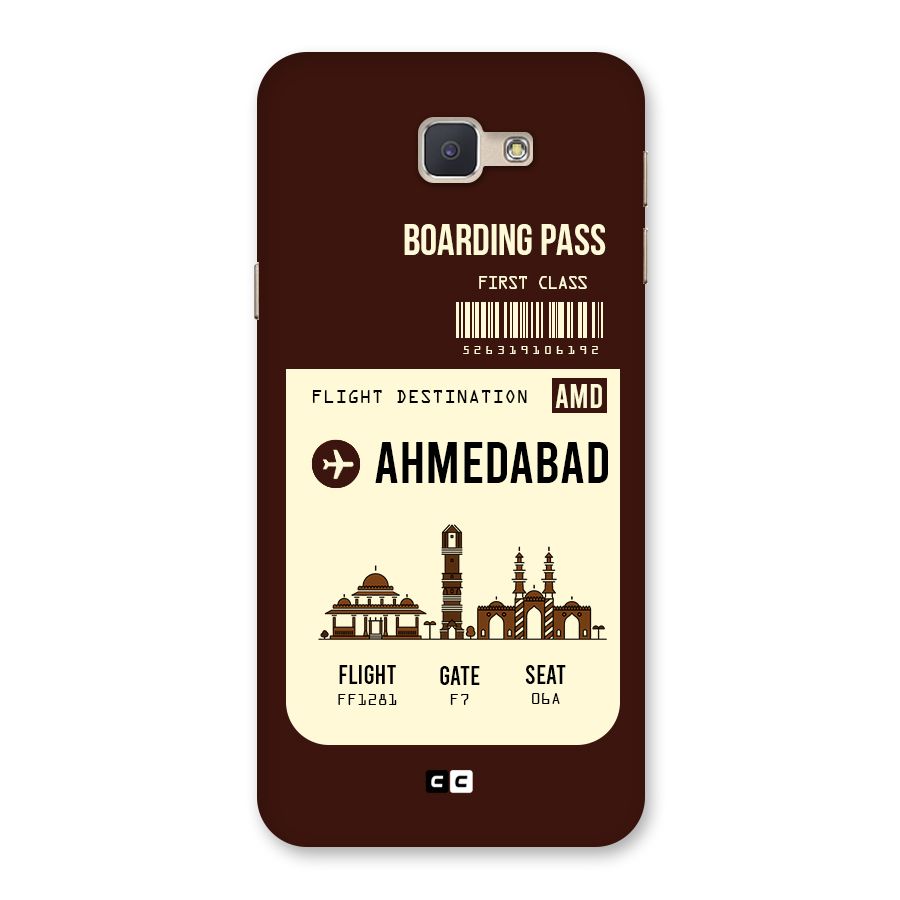 Ahmedabad Boarding Pass Back Case for Galaxy J5 Prime