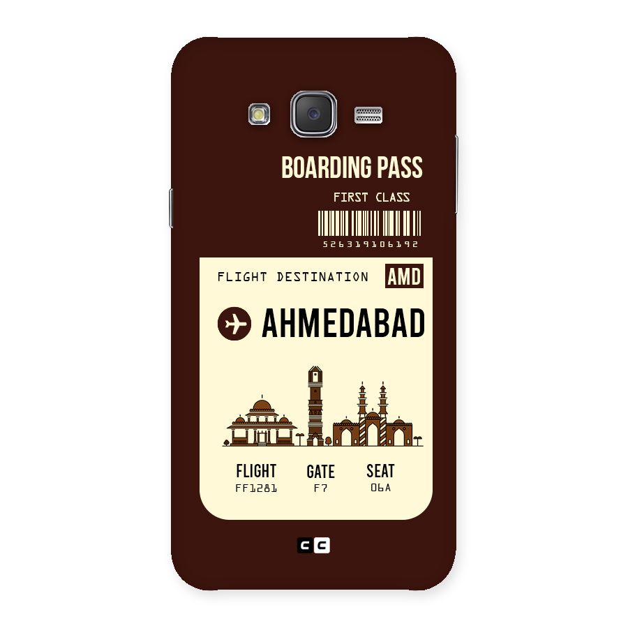 Ahmedabad Boarding Pass Back Case for Galaxy J7