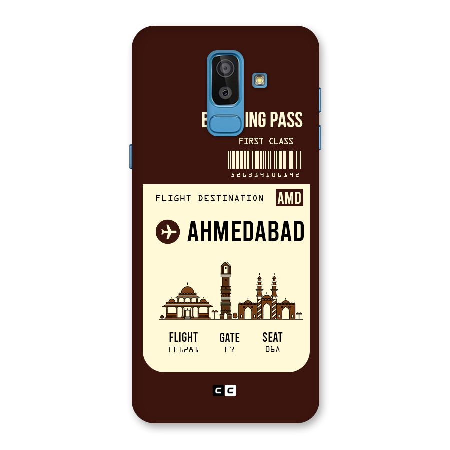Ahmedabad Boarding Pass Back Case for Galaxy J8