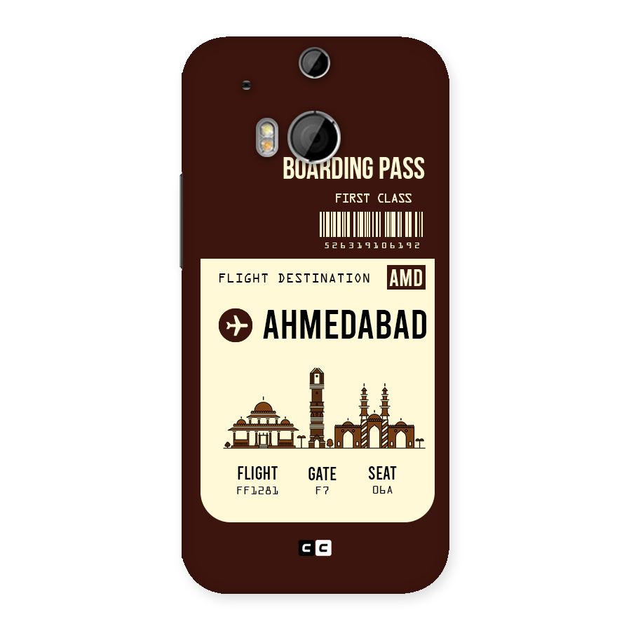 Ahmedabad Boarding Pass Back Case for HTC One M8