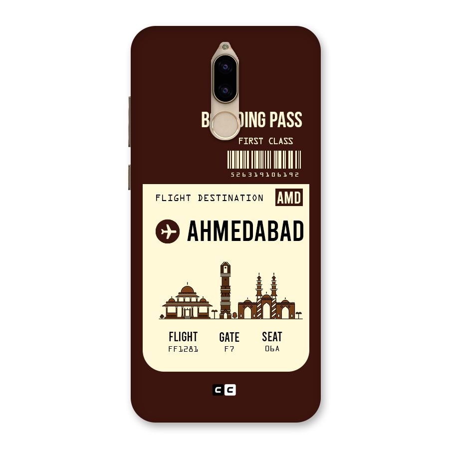 Ahmedabad Boarding Pass Back Case for Honor 9i