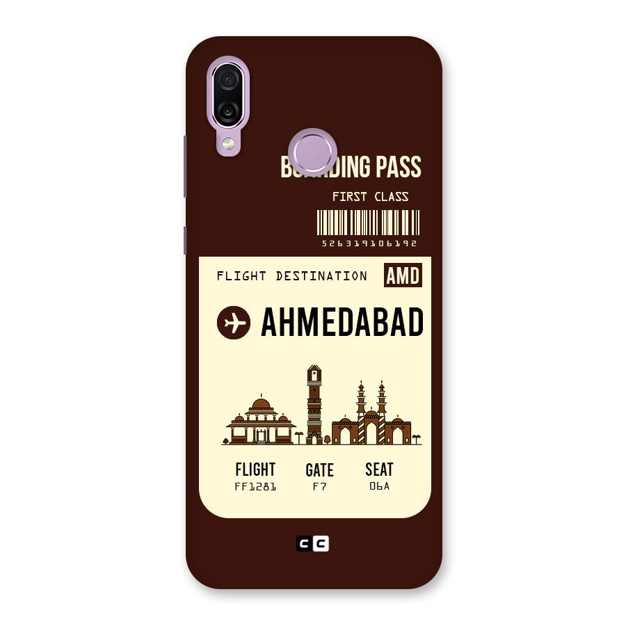 Ahmedabad Boarding Pass Back Case for Honor Play