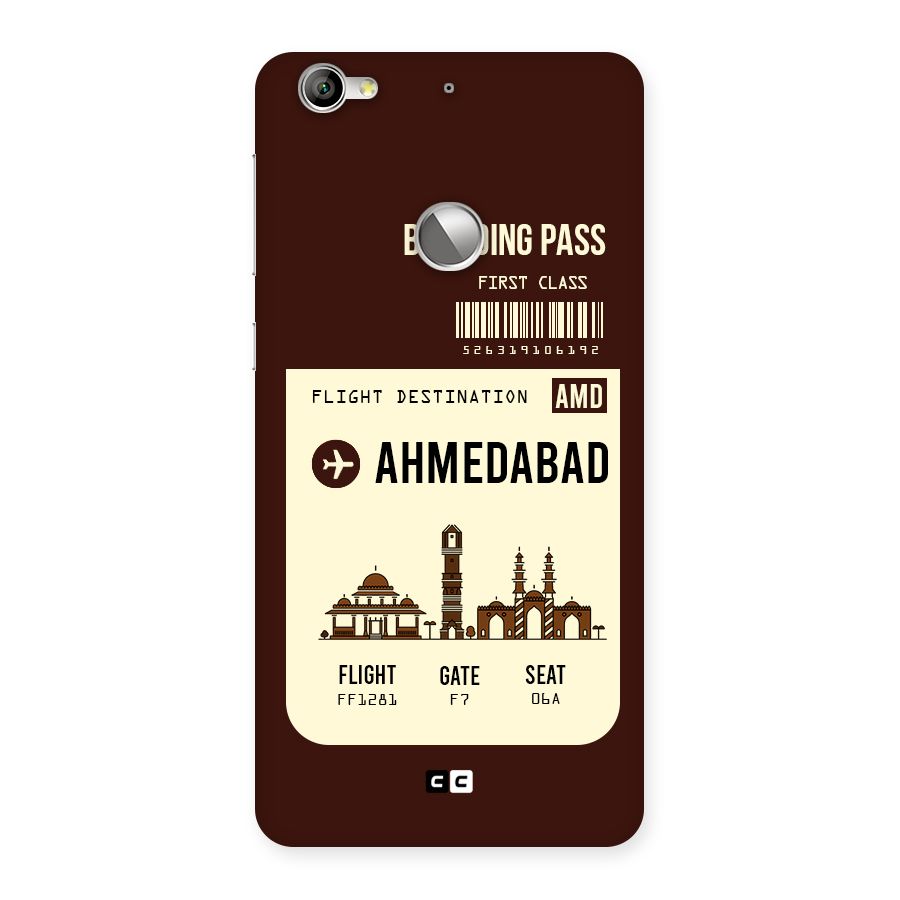 Ahmedabad Boarding Pass Back Case for LeTV Le 1s