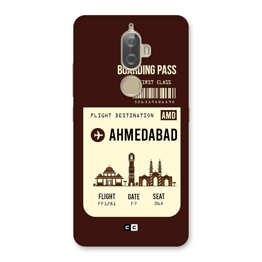 Ahmedabad Boarding Pass Back Case for Lenovo K8 Plus