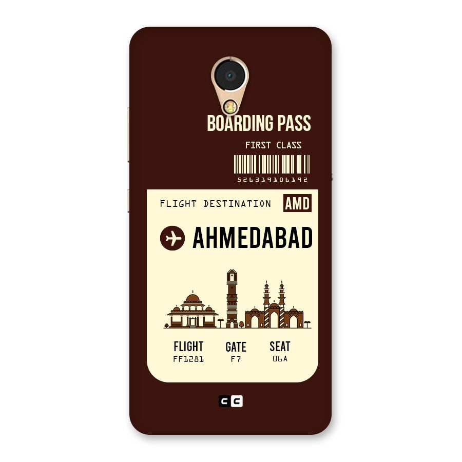 Ahmedabad Boarding Pass Back Case for Lenovo P2