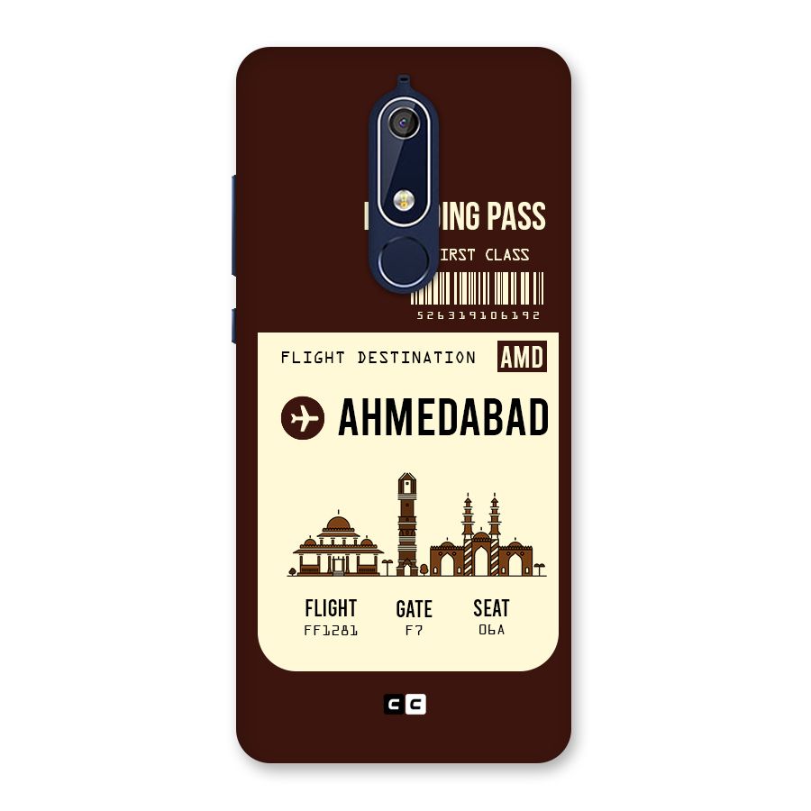 Ahmedabad Boarding Pass Back Case for Nokia 5.1