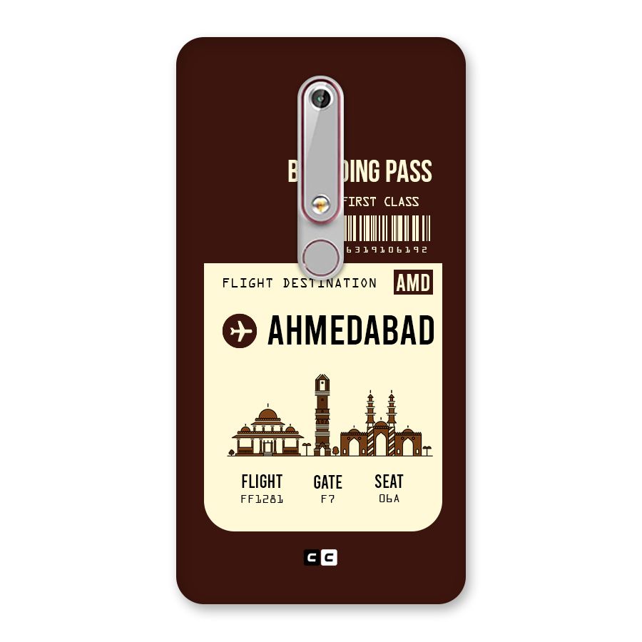 Ahmedabad Boarding Pass Back Case for Nokia 6.1