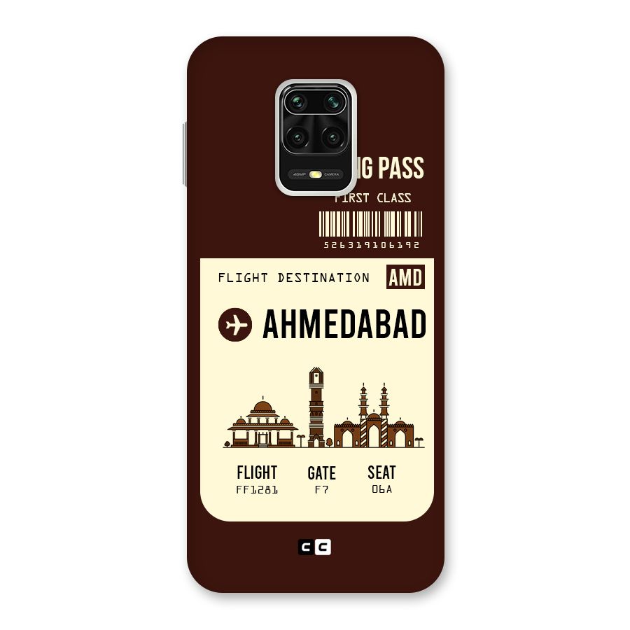 Ahmedabad Boarding Pass Back Case for Poco M2 Pro